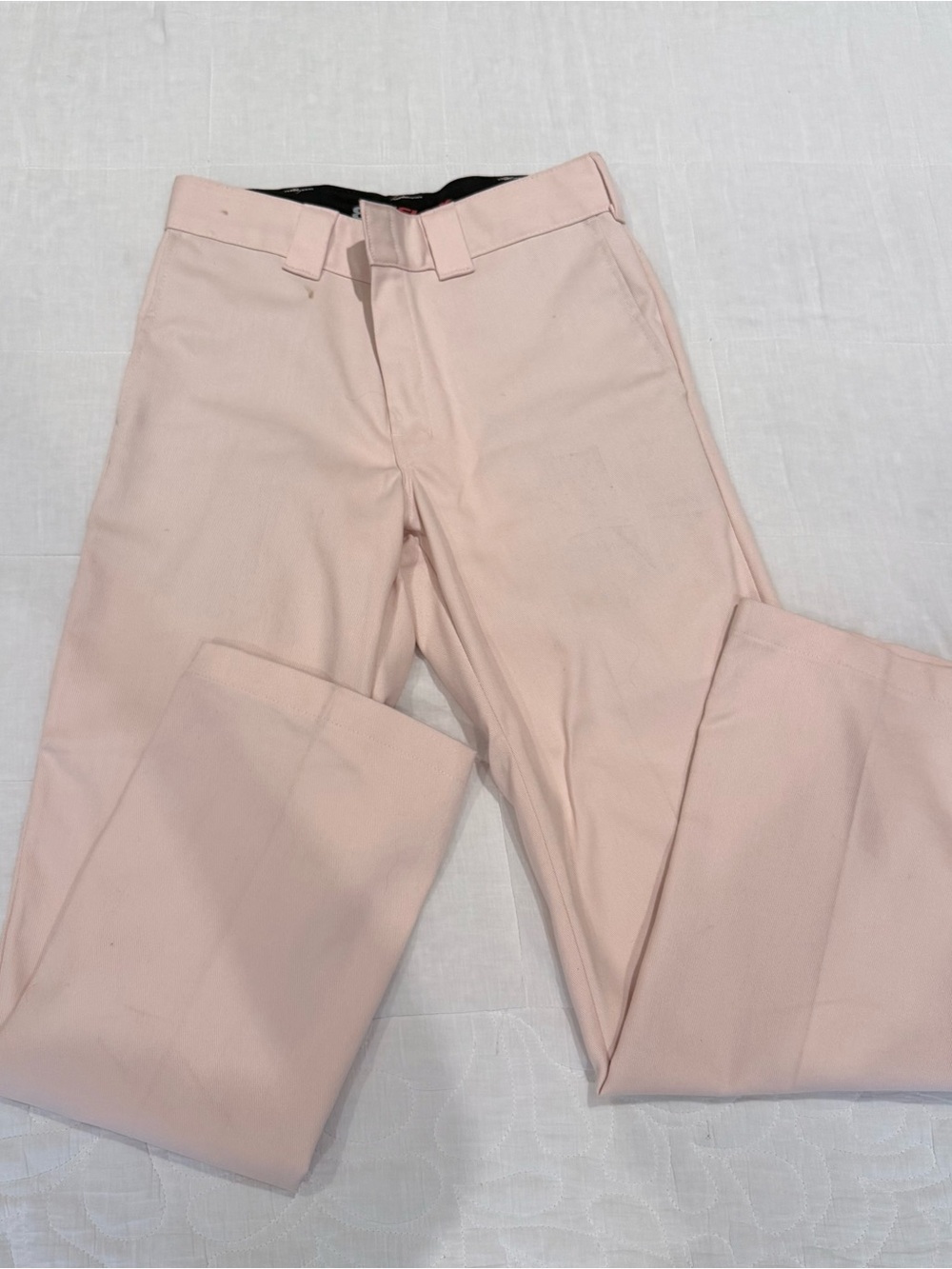 Dickies Straight Leg Pants in Pale Pink